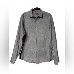 UNTUCKit Men’s Chauvin Gray Checker 100% Cotton Button Up Shirt